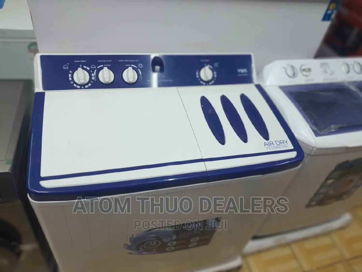 Von Twin Tub Washing Machine -14kg White