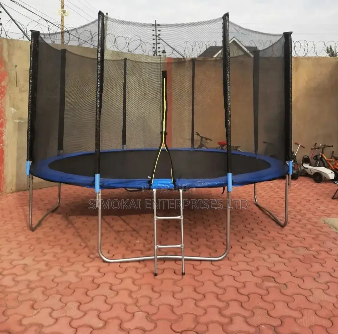 12 Ft All Weather Round Trampolines Outdoor Kids Play