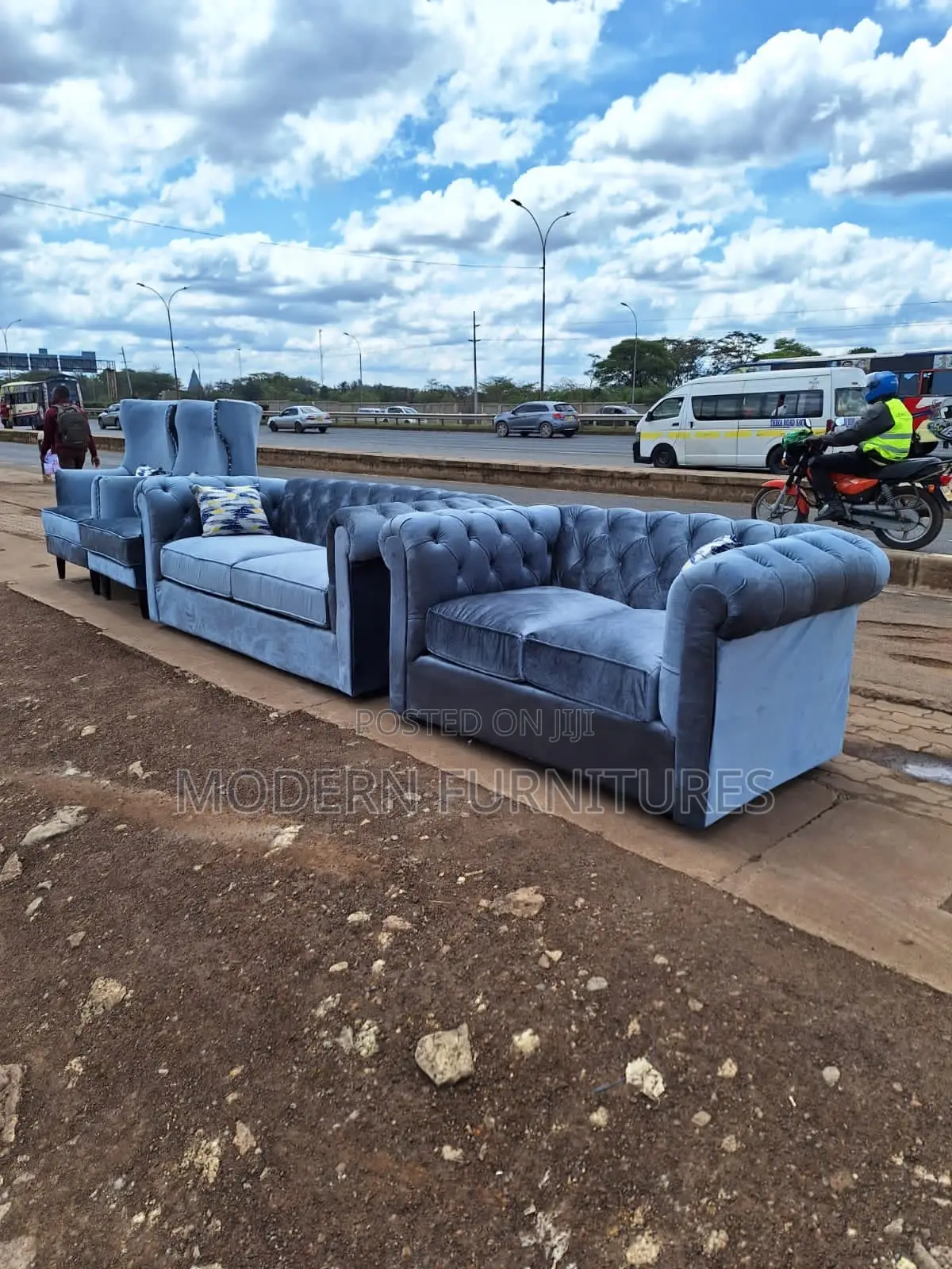 7 Seater Chesterfield Sofa