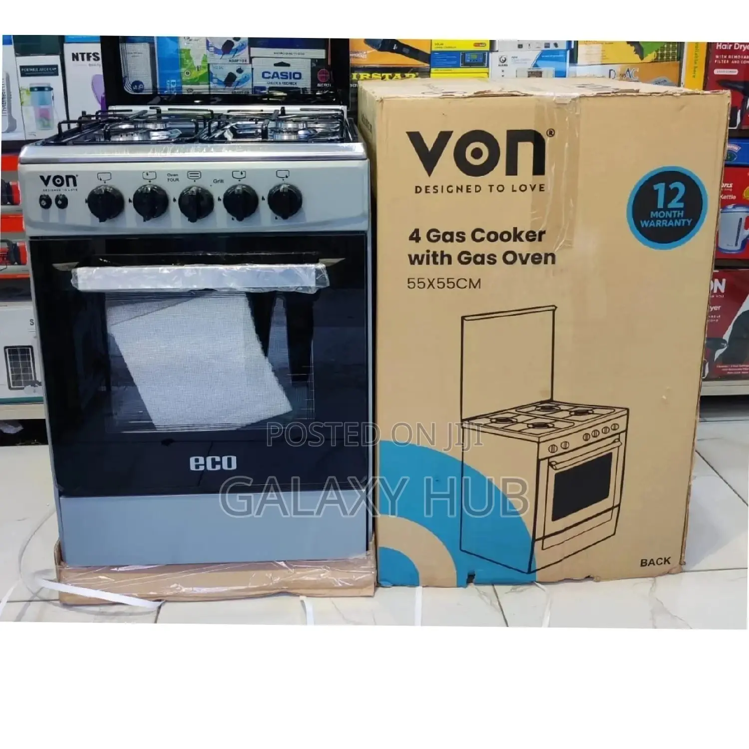 Cooker, Von 4gas Standing Cooker 55cm*55cm