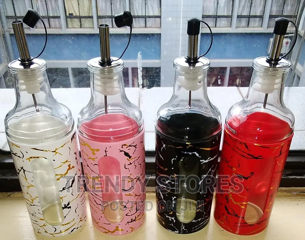 *350ml Marble Like Glass Oil Dispenser