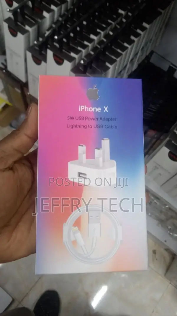 iPhone X 5W USB Power Adapter Lightning to USB Cable ( 3 PIN