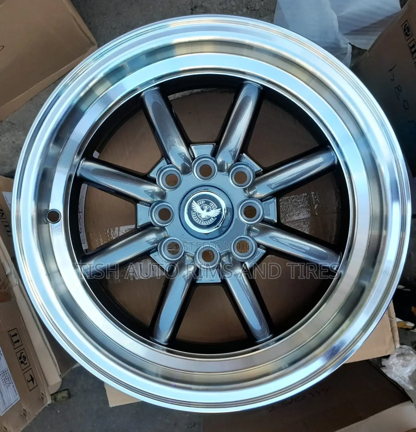 Black Silver Banana Rims Size 14 Inch