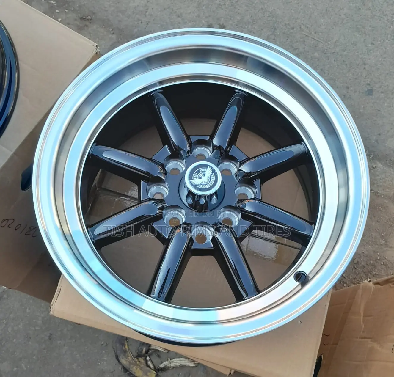Black Silver Banana Rims Size 14 Inch