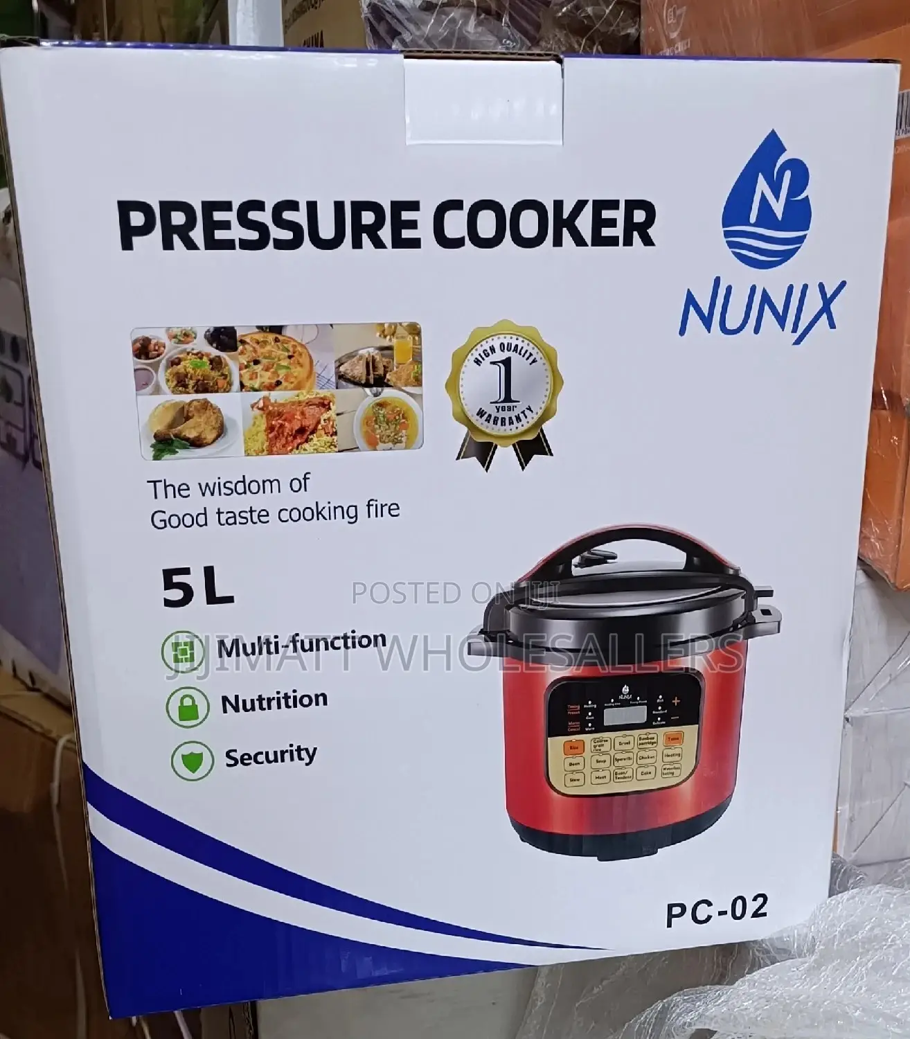 Nunix Multi-Functional PC-02 Electric Pressure Cooker/Rice