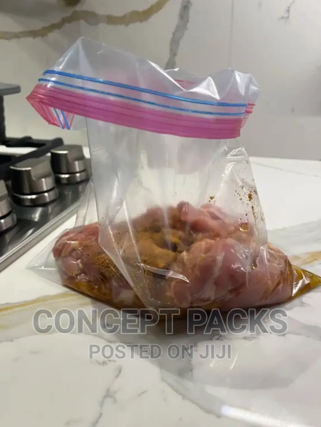 50pcs-(1.3kgs)Ziplock Slider Storage Bags
