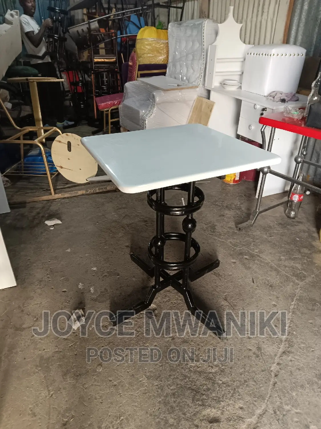 Restaurant Table 2ft Square, White.