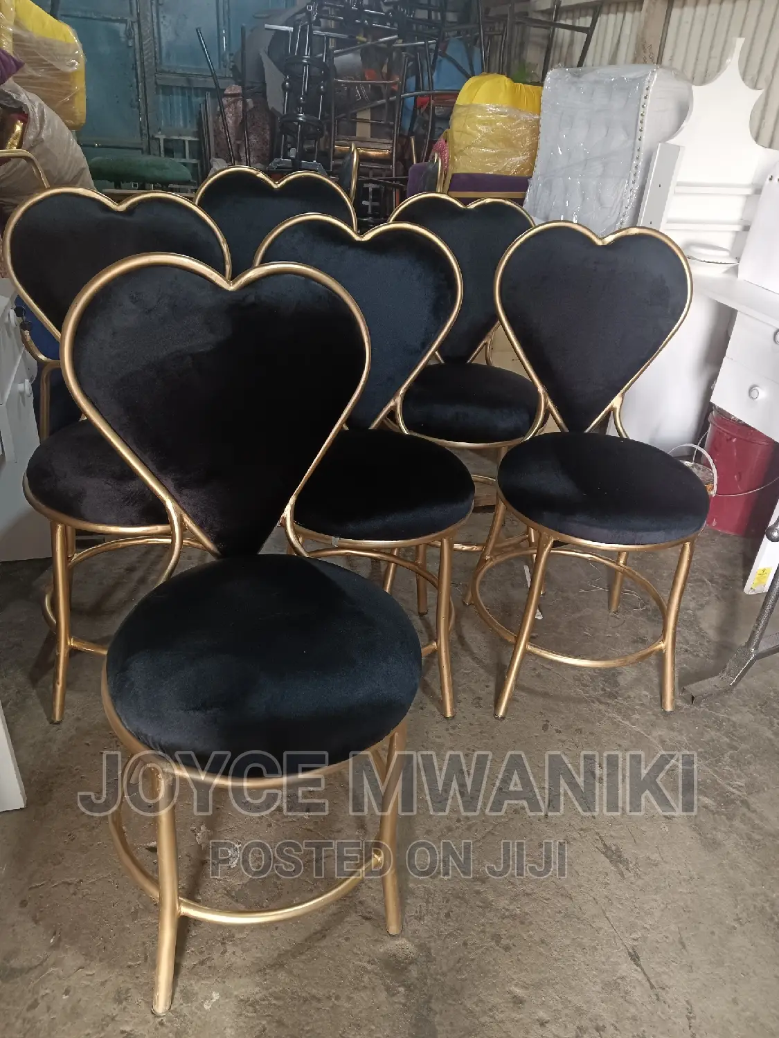 Love Chairs, Black and Gold