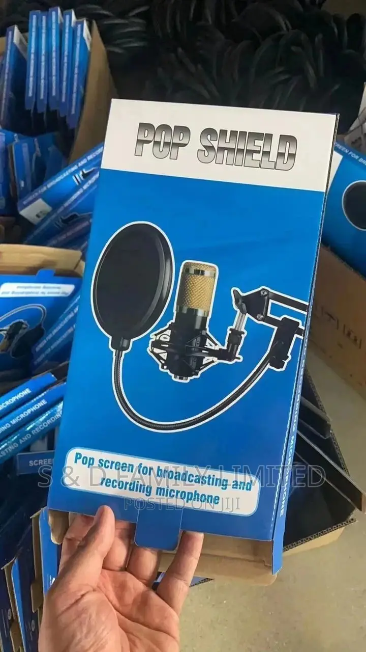Pop Screen for Broadcasting and Recording Microphone