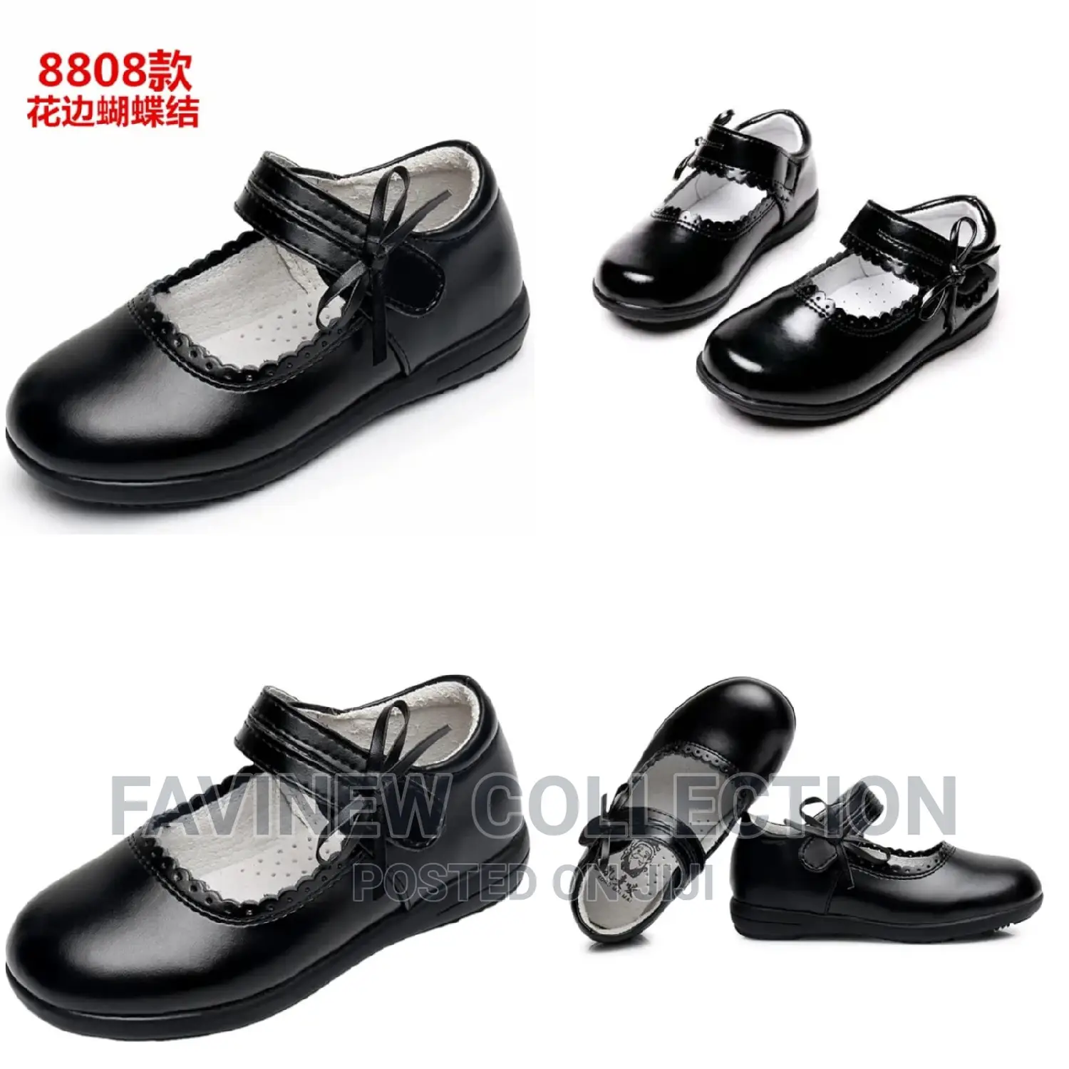 Girls High Quality Leather School Shoes