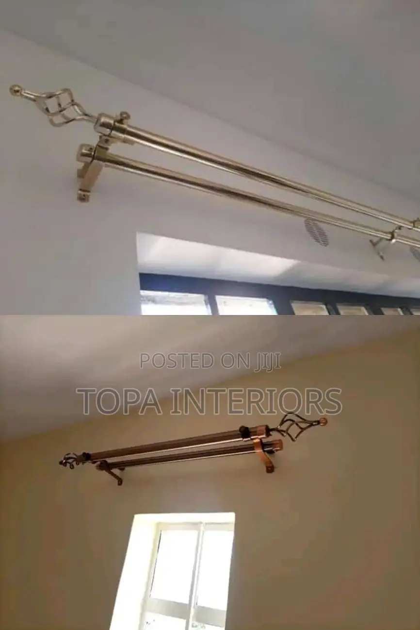 Portable Ready to Pick 2m Double Adjustable Curtain Rods