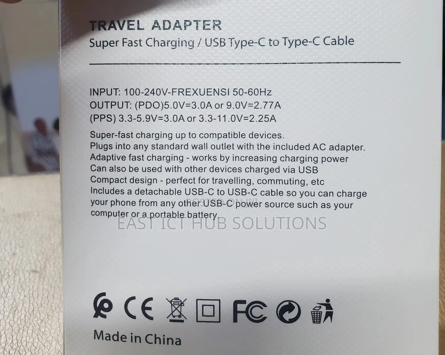 Samsung Travel Adaptor Super Fast Charging 25W (USB C TO C)