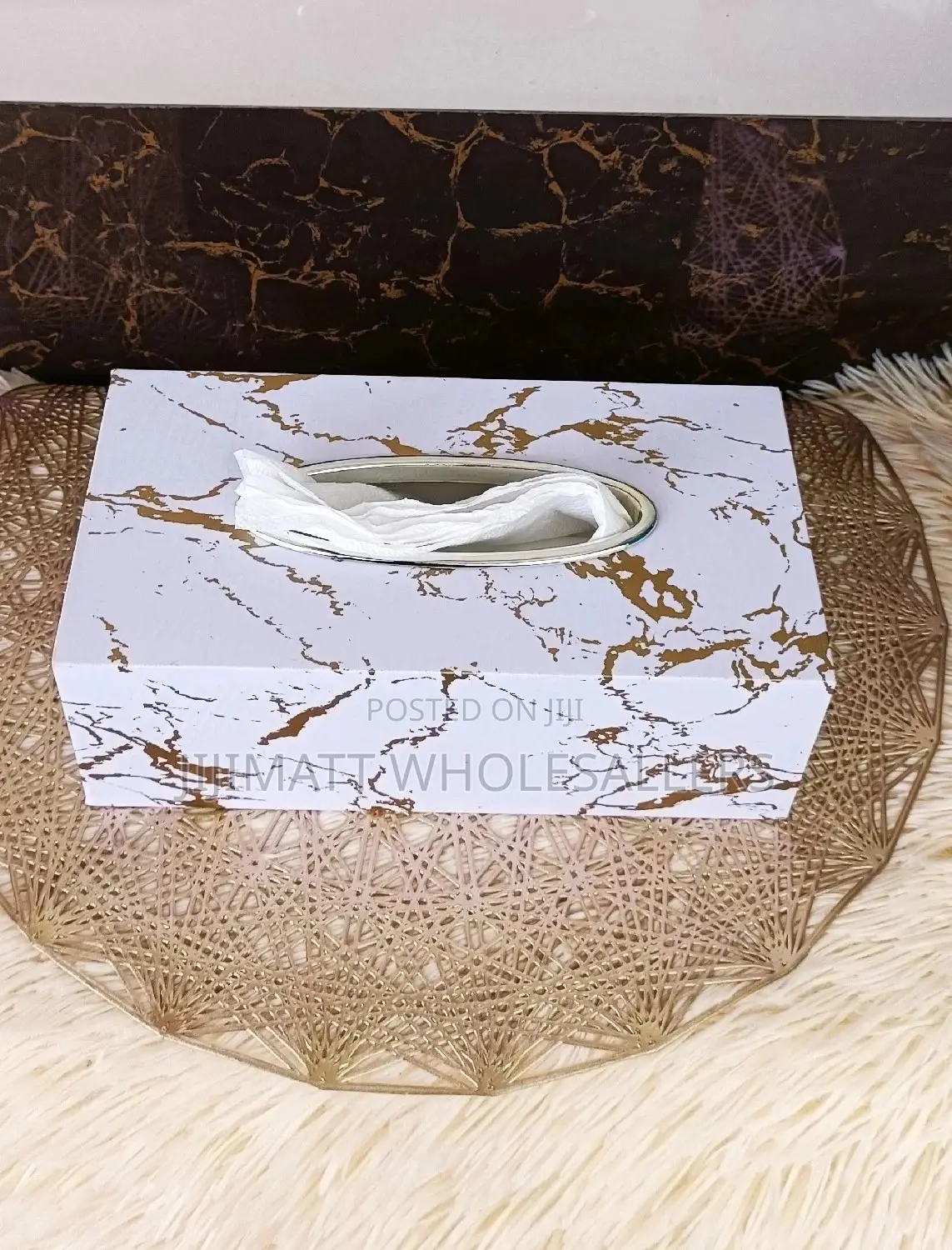 Marble Tissue Holder