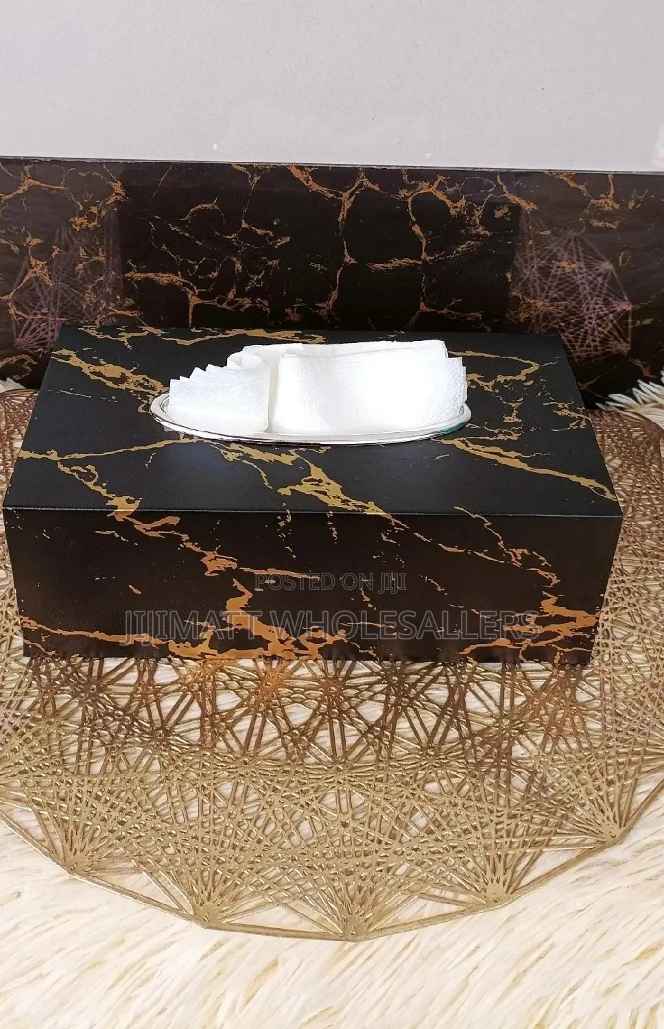 Marble Tissue Holder