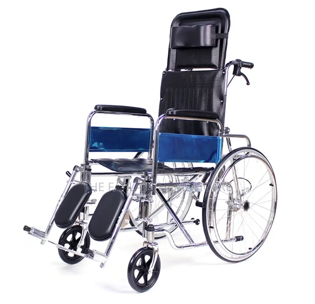 Reclining Wheelchair With High Back.