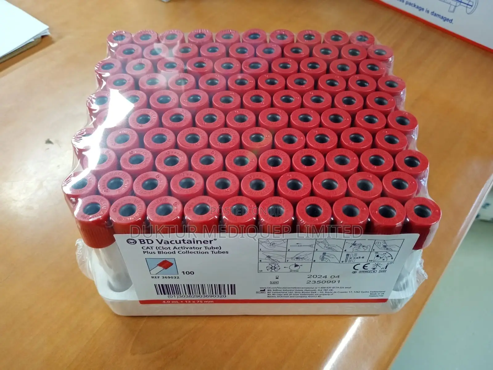 BD Vacutainer 4ml/ BD Blood Collection Tubes 100pcs