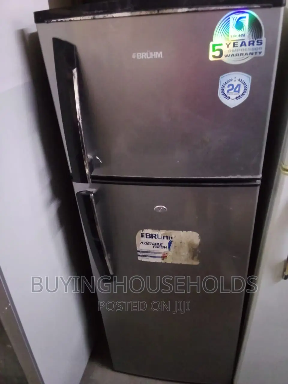 Bruhm 215L Two Door Fridge