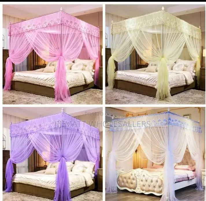 Four Stand Mosquito Net Available in Different Colors