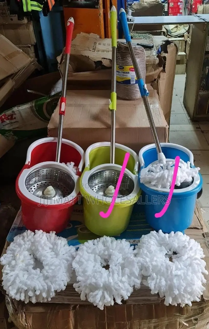 *Metallic Spin Mop in Blue and Green Colour