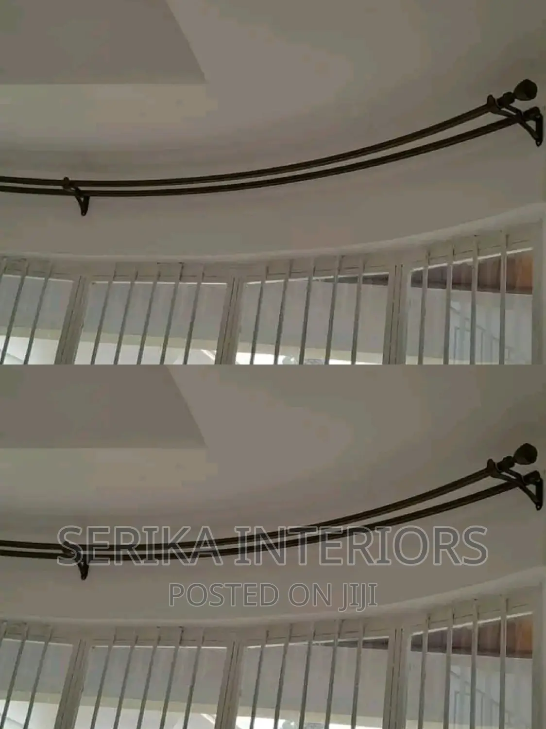 Curved Jua Kali Curtain Rods Curtain Rods Corner Curtain Rod
