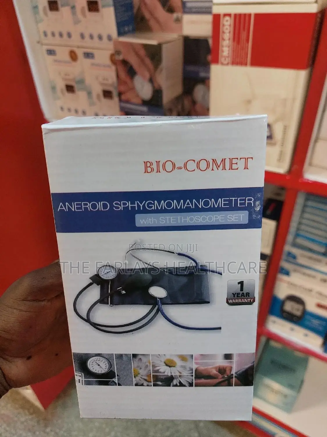 Manual Blood Pressure Monitor With Stethoscope.