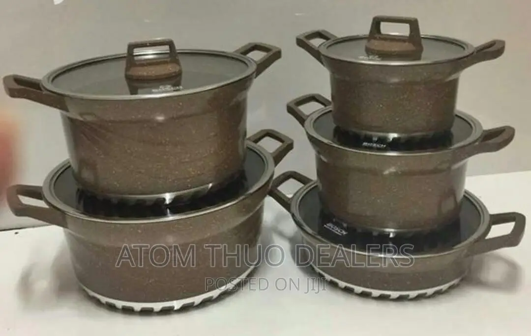10pcs Bosch Original Cookware Set Brown