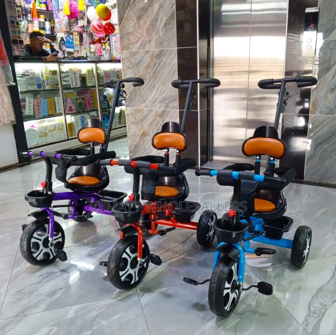 Push Tricycle With Side Bars Available