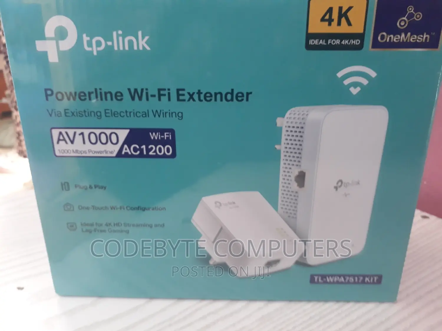 Tp-Link Powerline Wifi Extender (Tl-Wpa7517kit) Av1000