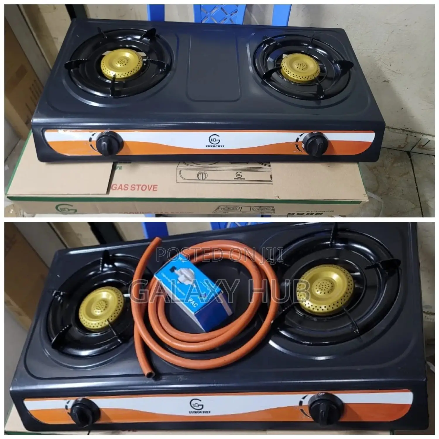 Complete Eurochef 2burner Pipe and Regulator