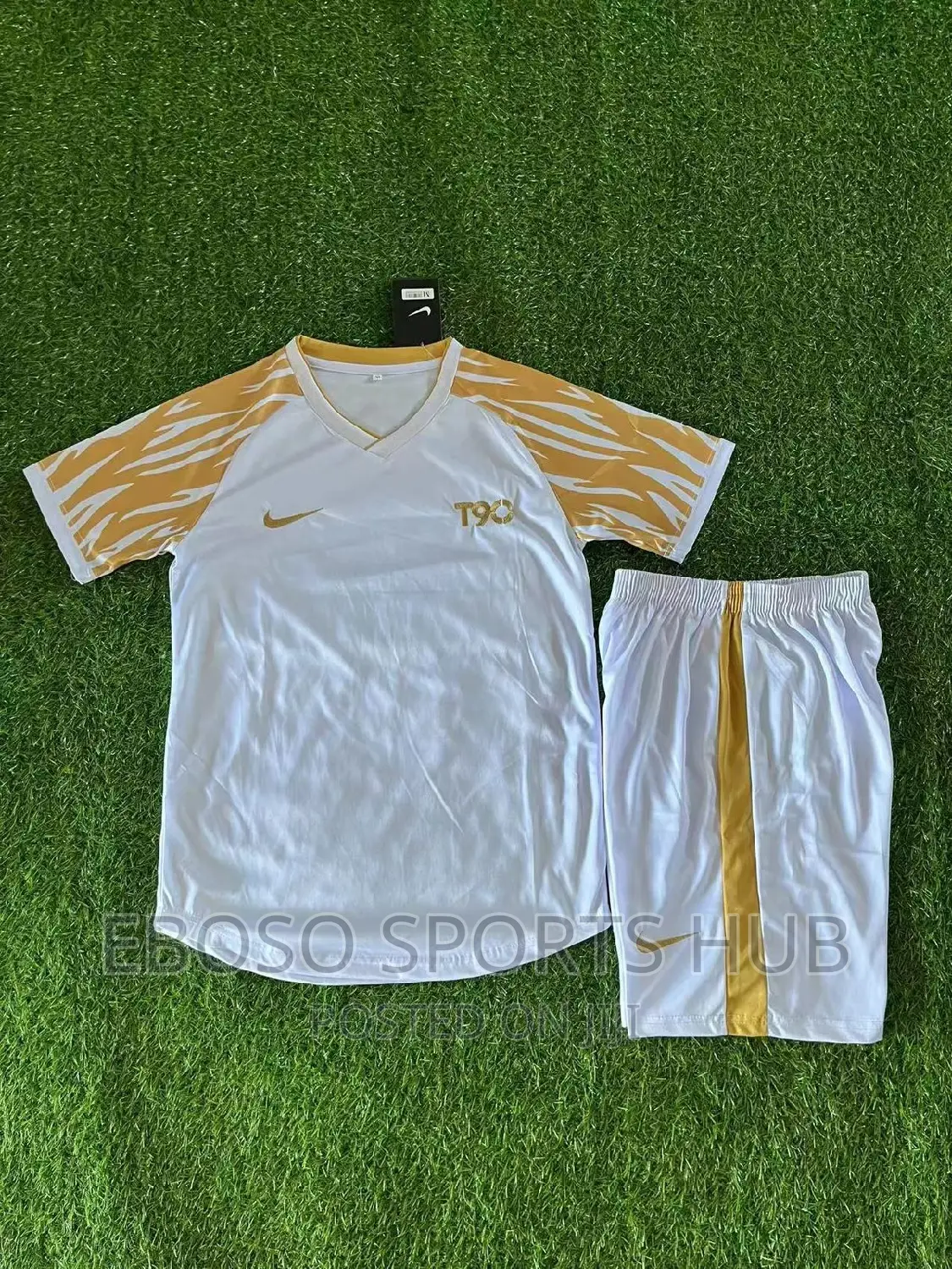 White Nike Football Uniform