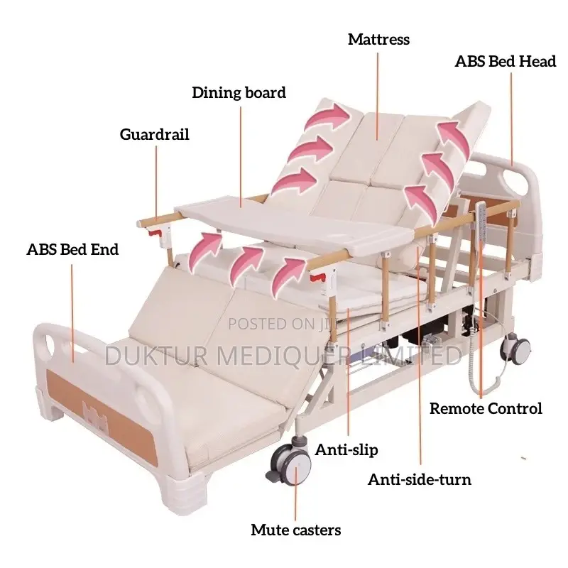 4 Functions Electric Nursing Hospital Bed