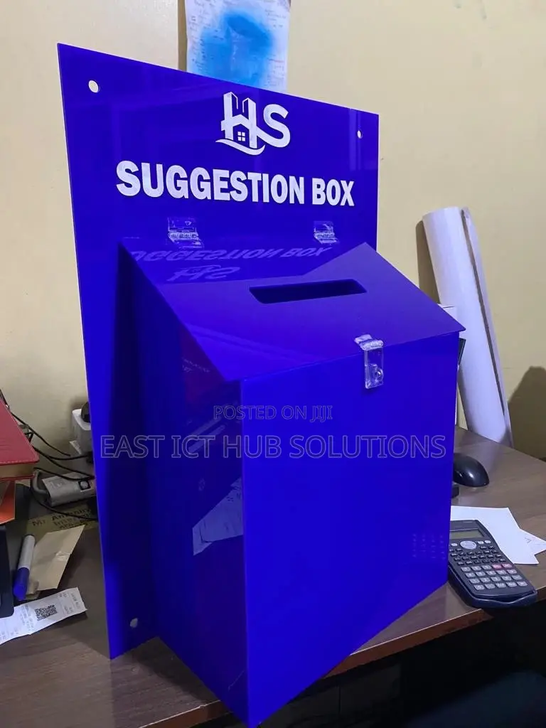 Clear Acrylic Ballot Box, Suggestion Box, or Any Paperwork.