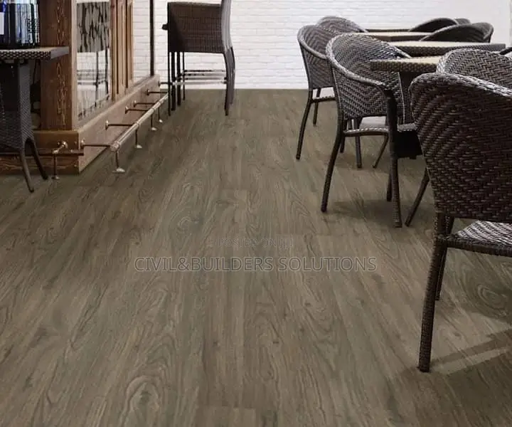 Striped Wood Brown Lvt Self Sticking Tile