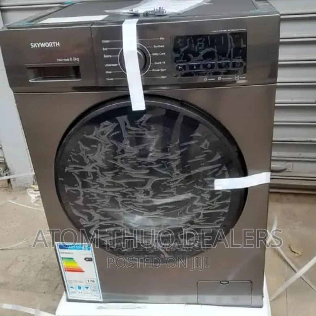Front Load 8 KGS Sky Worth Washing Machine Automatic