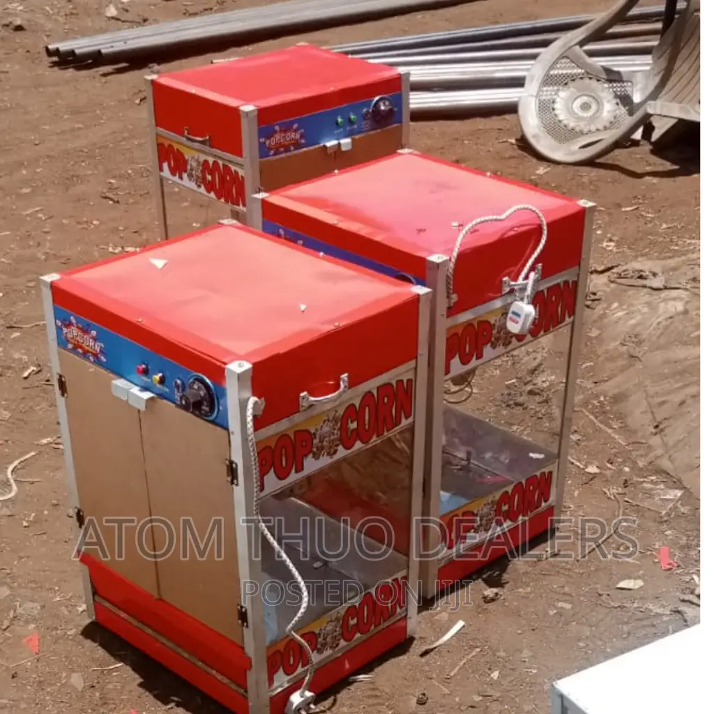Red Commercial Popcorn Machine Maker 