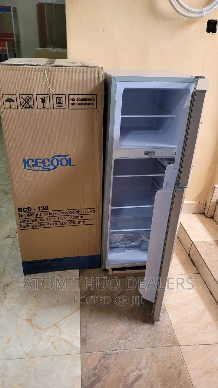 138 Litres Icecool Double Door Fridge