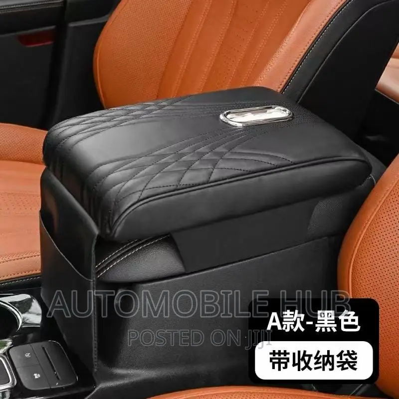 Universal Black Car Armrest Tissue Pocket