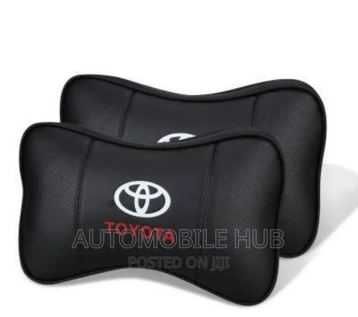Branded Leather Toyota Headrest Neckrest Cushion