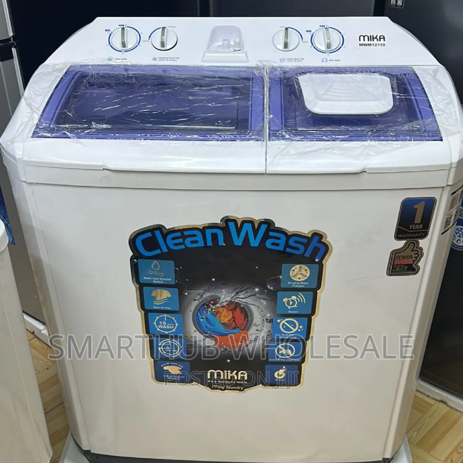 Mika 10kg Twin Tub Washing Machine Available *
