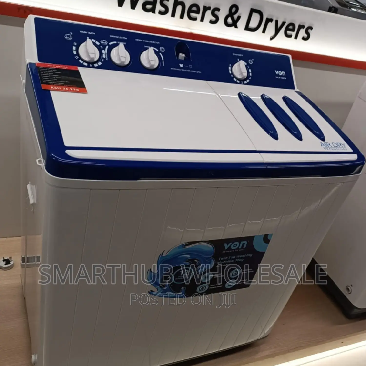 10kg Von Twin Tub Washing Machine * 