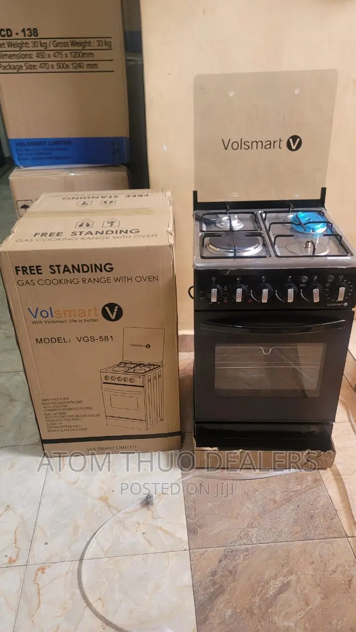 Volsmart 3+1 Electric Oven Standing Cooker ,., 