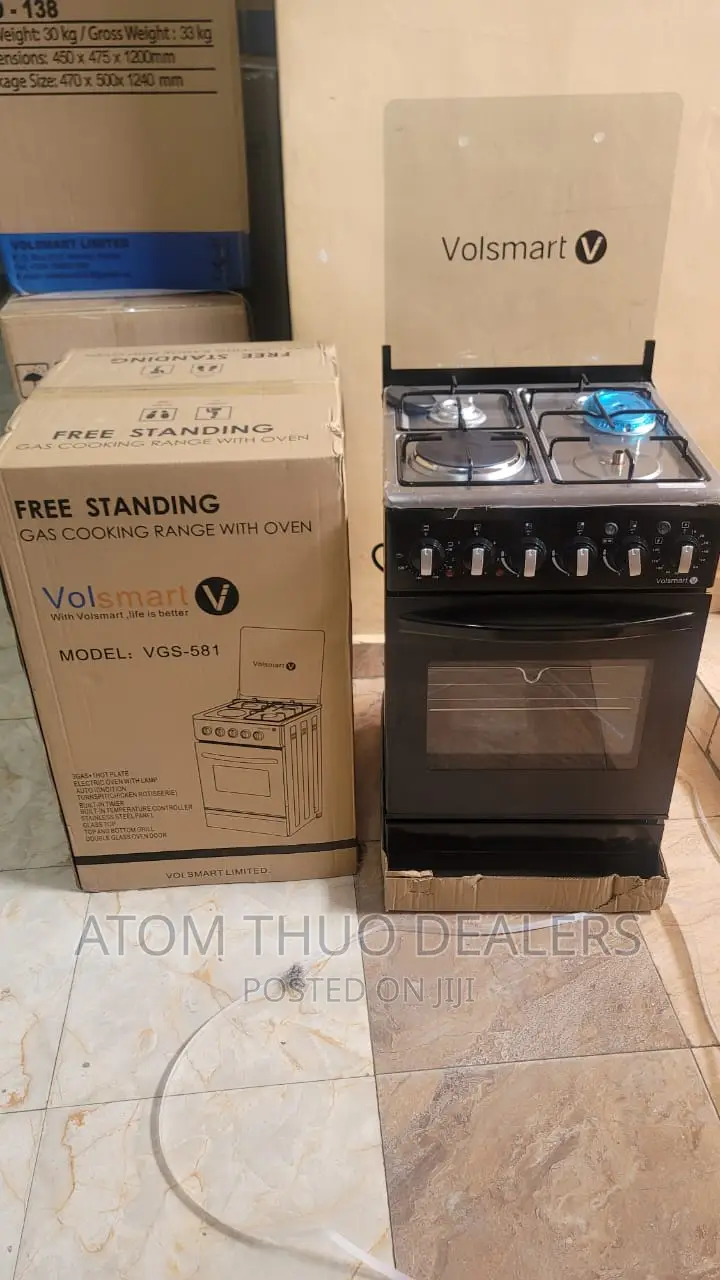 Volsmart 3+1 Electric Oven Standing Cooker ,., 