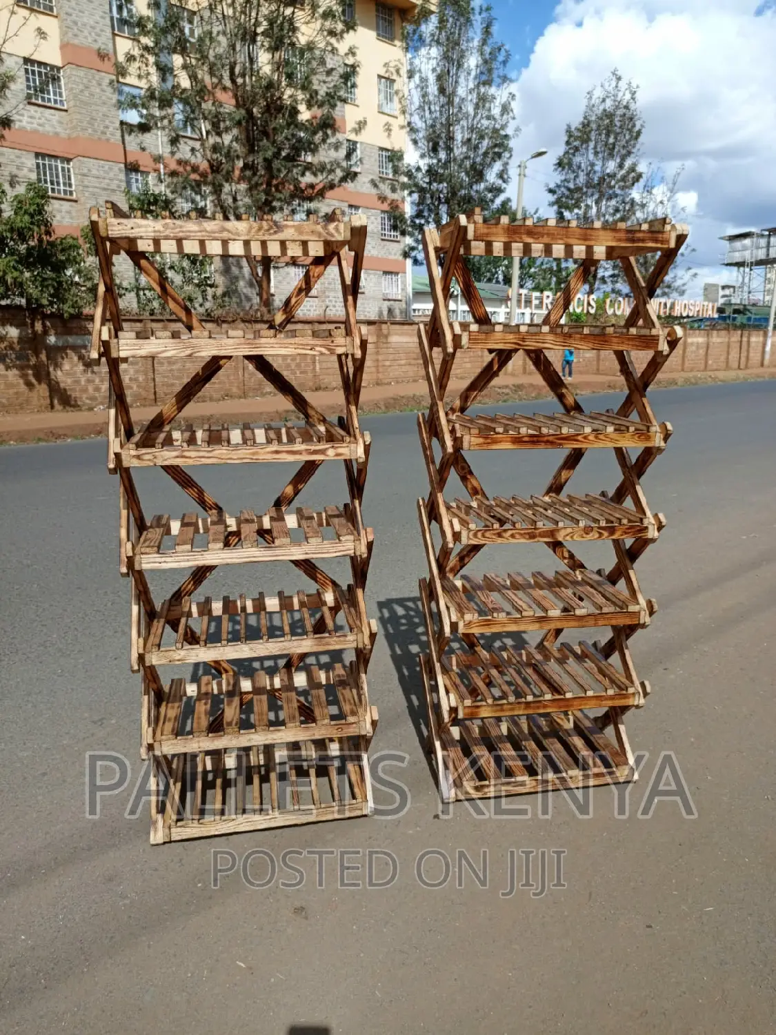 Pallets Shoe Rack- 7layer Shoe Organizer. (#SE030)