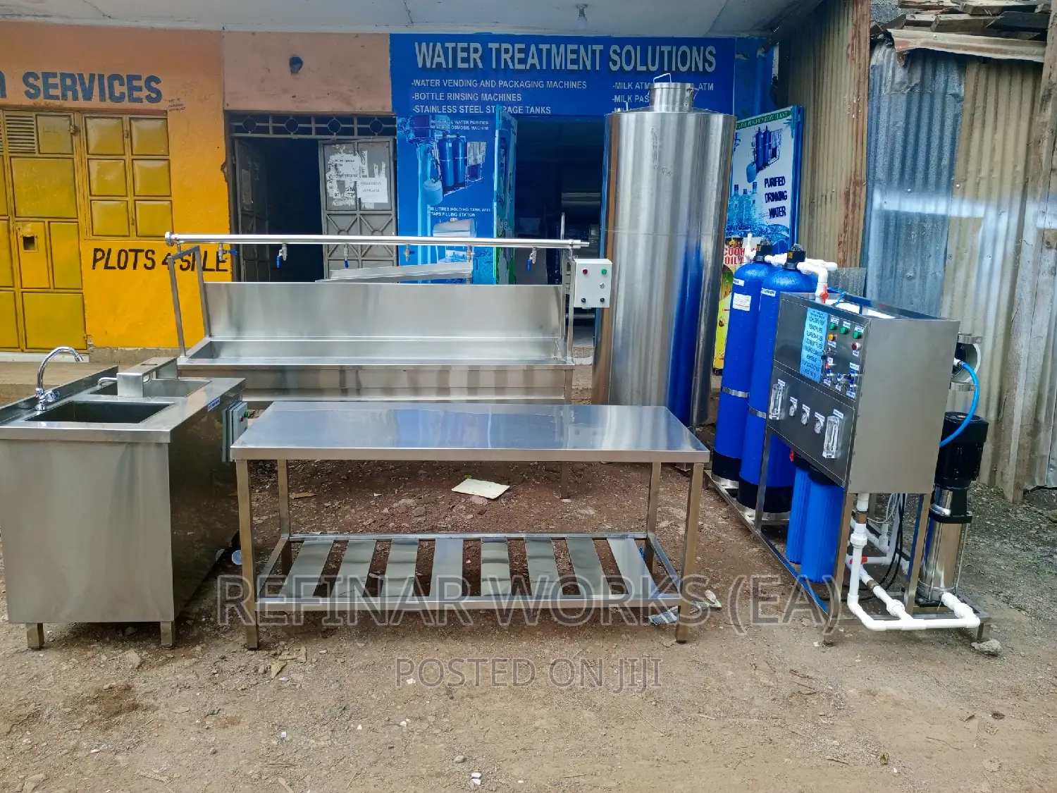 Commercial Water Purification Machines Packaging, Refilling