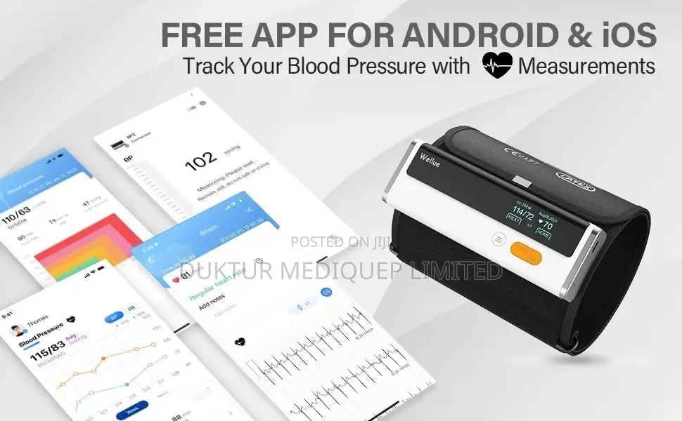 Blood Pressure Monitor With ECG Function, Rechargeable