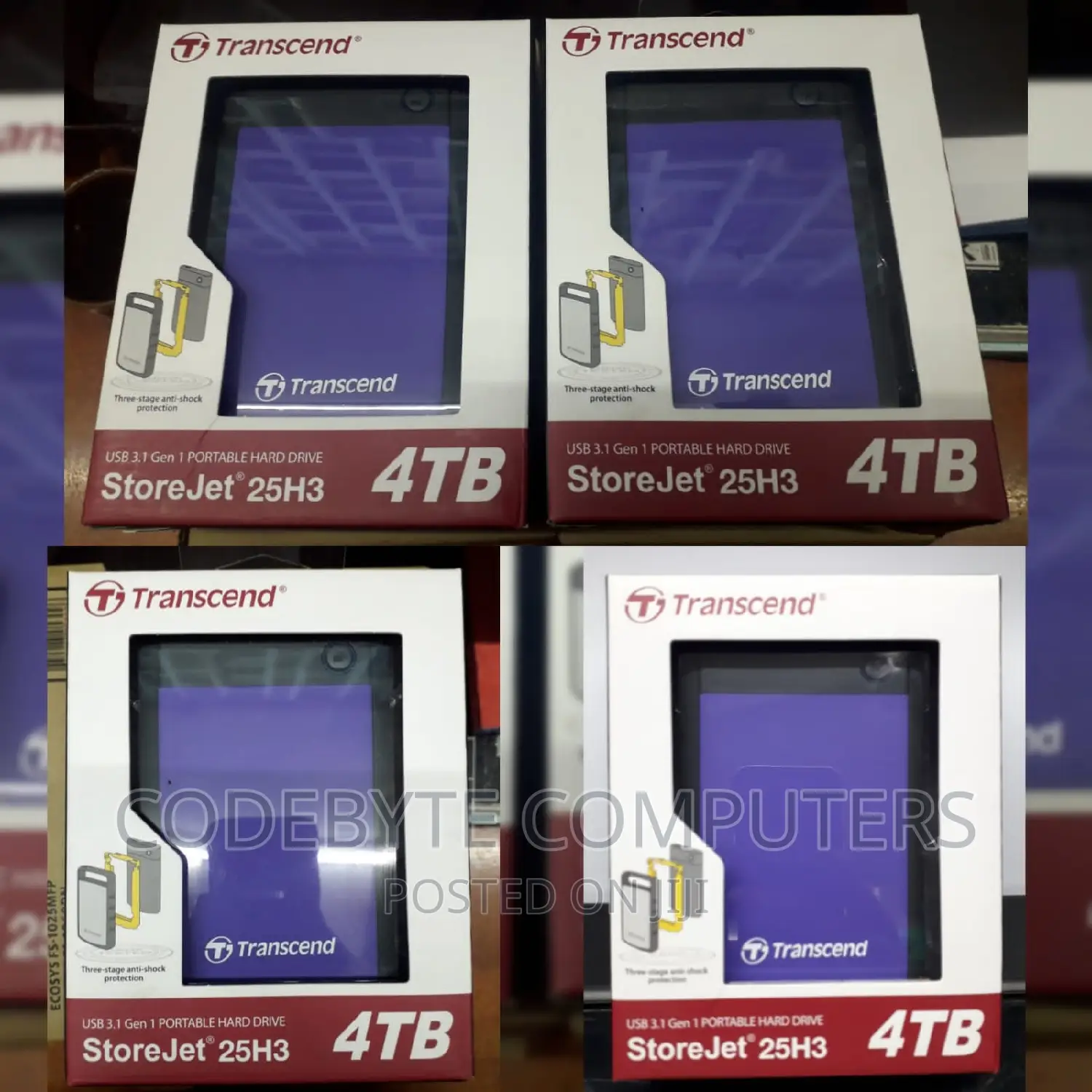 Transcend 4tb Storejet 25h3 External Storage