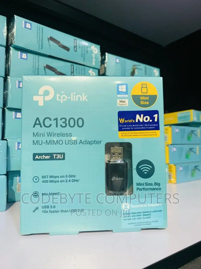 Tp-Link Archer T3u Nano Ac1300 Nano Wireless Usb Adapter