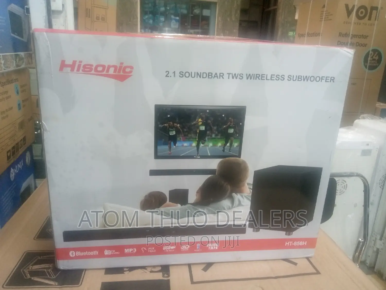 2.1ch Hisonic HT-858H Wireless Subwoofer