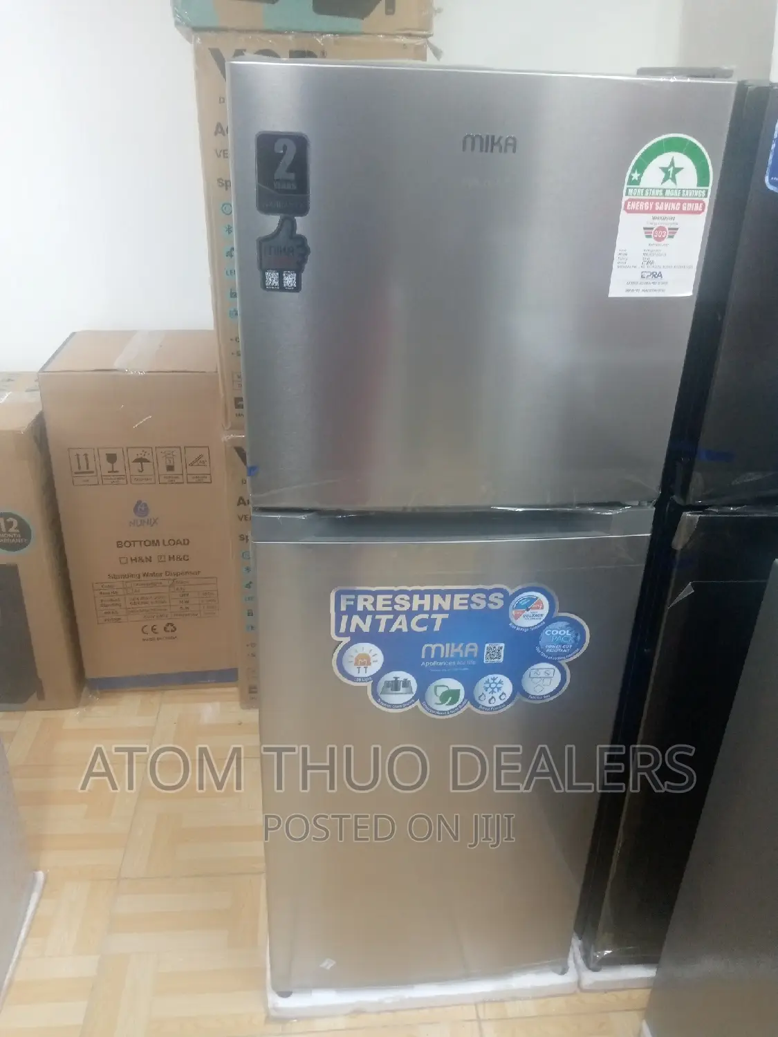 Mika 138 Litres Double Door Refrigerator