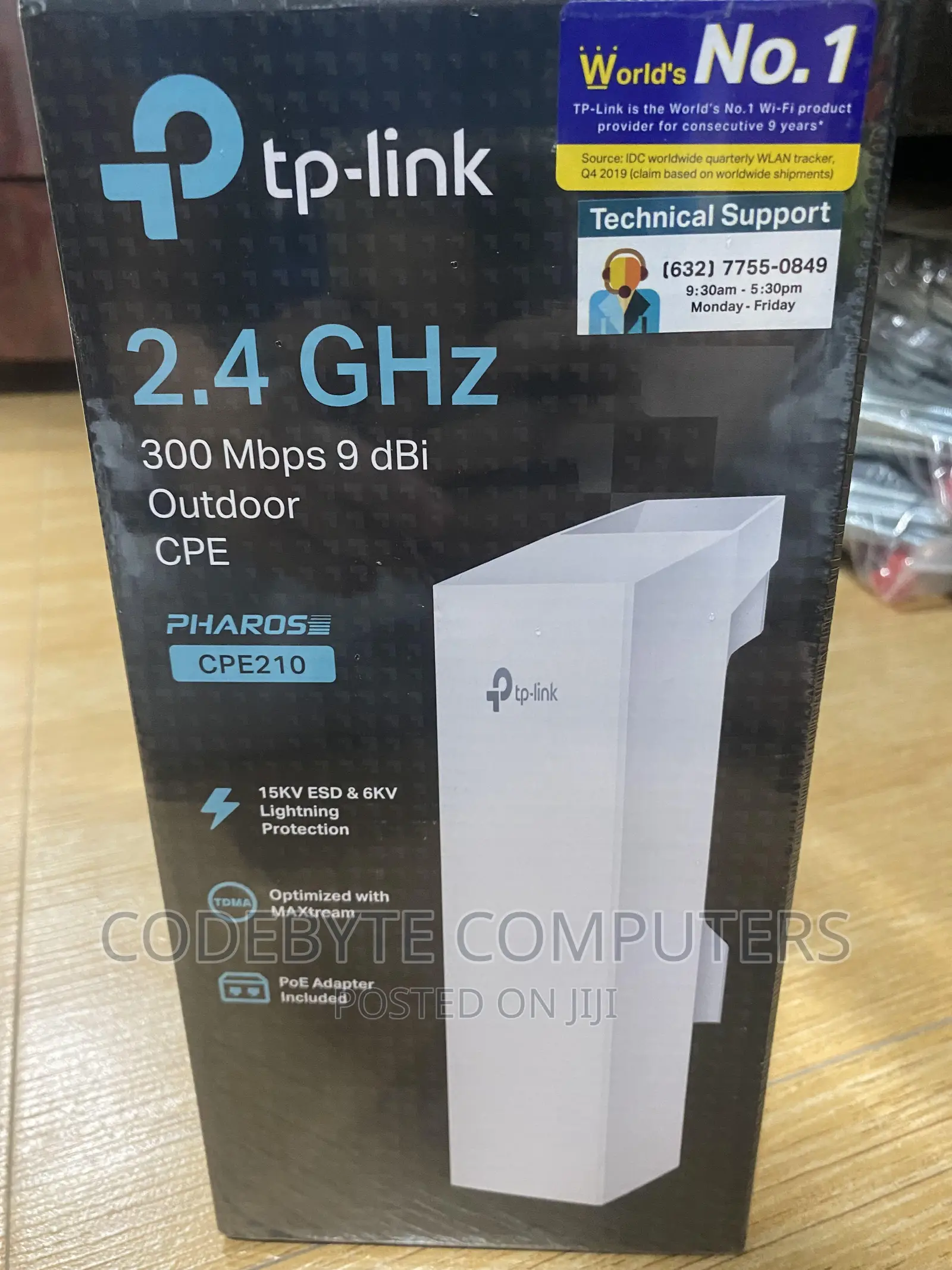Cpe210 TP-Link Cpe210 2.4ghz 300mbps 9dbi Outdoor Cpe